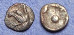 Ancient Coins - Ionia, Teos 540-500 BC, Silver Tetartemorion