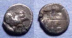 Ancient Coins - Ionia, Klazomenai 480-400 BC, Silver Diobol