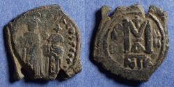 Ancient Coins - Byzantine Emipre, Heraclius 610-641, Bronze Follis