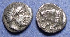 Ancient Coins - Satraps of Caria, Hekatomnos 392-377 BC, Silver Diobol