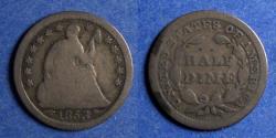 Us Coins - United States,  1853 - Arrows,  Seated Liberty Half Dime