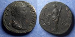 Ancient Coins - Roman Empire, Diva Faustina Sr D. 141, Sestertius
