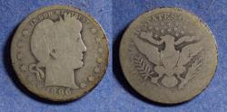 Us Coins - United States,  1896-O, Silver Barber Quarter, AG3