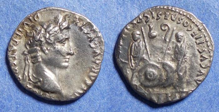 Roman Empire, Augustus 27BC-14AD, Silver Denarius | Roman Imperial Coins