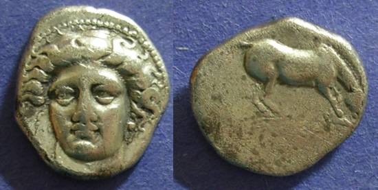 Ancient Coins - Larissa, Thessaly 400-344 BC, Drachm