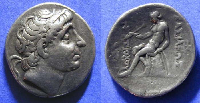 Ancient Coins - Seleucid Kingdom - Antiochus II 261-246 BC Tetradrachm