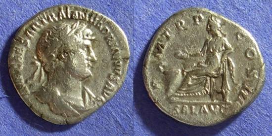 Ancient Coins - Hadrian 117-138AD Denarius 