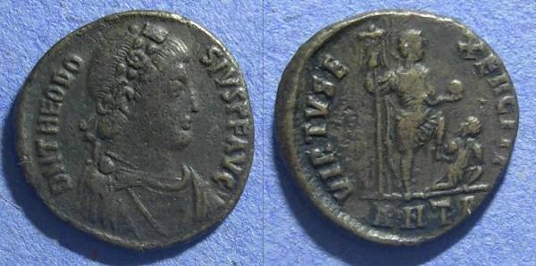 Ancient Coins - Roman Empire, Theodosius 379-395, AE2