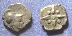 Ancient Coins - Western Asia Minor, Uncertain mint Circa 350BC, Hemiobol