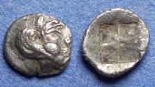 Ancient Coins - Ionia, Teos 530-478 BC, Hemiobol
