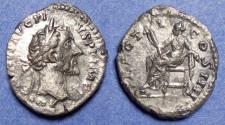 Ancient Coins - Roman Empire, Antoninus Pius 138-161, Silver Denarius