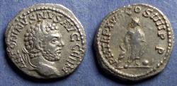 Ancient Coins - Roman Empire, Caracalla 198-217, Silver Imitative Denarius