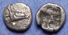 Ancient Coins - Mysia, Kyzikos Circa 600-550 BC, Silver Hemiobol