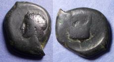 Ancient Coins - Sicily, Adranon 354-344 BC, Bronze Drachm