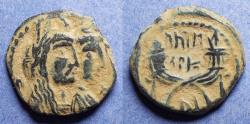 Ancient Coins - Nabatean Kingdom, Aretas IV with Shaqilat 9 BC-40 AD, Bronze AE18