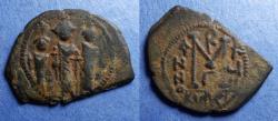 Ancient Coins - Byzantine Empire, Heraclius 610-641, Bronze Follis