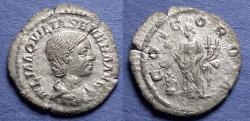 Ancient Coins - Roman Empire, Aquilia Severa 221, Silver Denarius