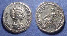 Ancient Coins - Roman Empire, Julia Domna 193-217, Silver Denarius