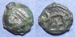 Ancient Coins - Celtic Gaul, Leuci 100-50 BC, Potin Unit