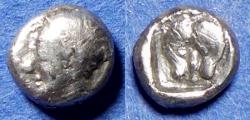 Ancient Coins - Caria, Uncertain mint Circa 450 BC, Silver Obol