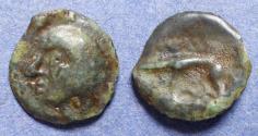 Ancient Coins - Celtic Gaul, Leuci 80-20 BC, Potin Unit