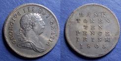 World Coins - Ireland, George III Struck 1805, Silver 10 Pence