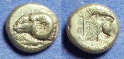 Ancient Coins - Lesbos, Mytilene 521-478 BC, Electrum Hekte