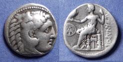 Ancient Coins - Kings of Macedonia, Alexander III 336-323 BC, Silver Drachm