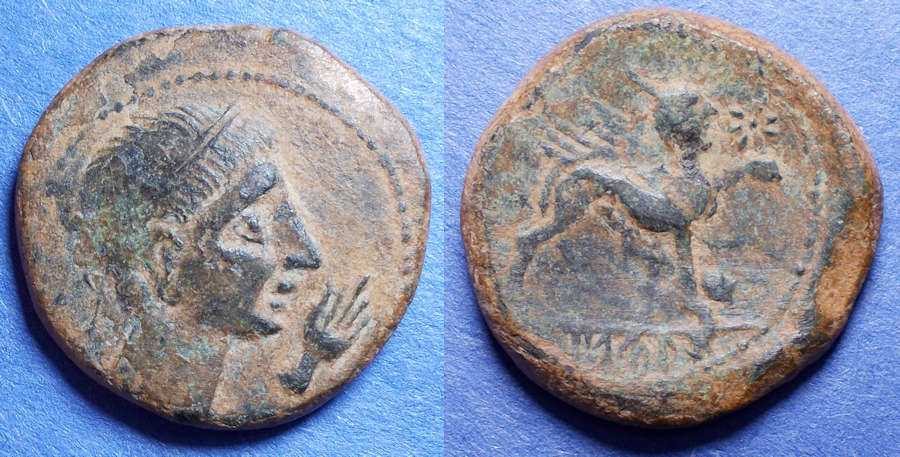 Spain, Castulo Circa 120 BC, Bronze AE27 | Ancient Spanish Coins
