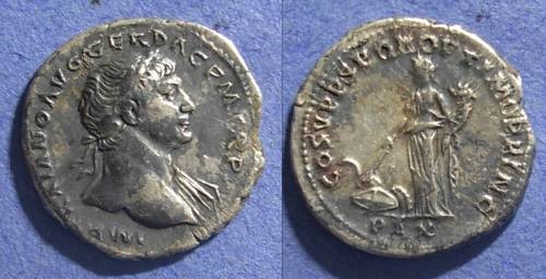 Ancient Coins - Roman Empire, Trajan 98-117, Denarius
