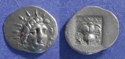 Ancient Coins - Rhodes,  170-150 BC, Hemidrachm