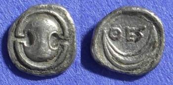 Ancient Coins - Thespiae Boeotia – Obol Circa 350 BC