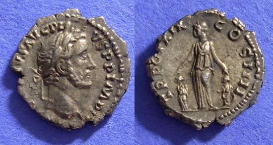 Ancient Coins - Antoninus Pius 138-161AD Denarius