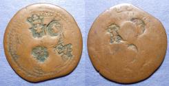 World Coins - Sovereign Military Order of Malta, Jean-Paul Lascaris Castellar 1636-1657, Copper 4 Tari