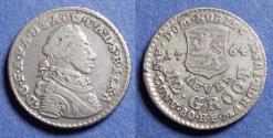 World Coins - Germany, Jever, Friedrich August von Anhalt-Zerbst 1764, Silver 12 Groot