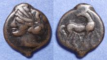Ancient Coins - Zeugitania, Carthage 221-210 BC, Bronze Shekel