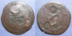 World Coins - Sovereign Military Order of Malta, Jean-Paul Lascaris Castellar 1636-1657, Copper 4 Tari
