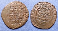 World Coins - Netherlands, Friesland 1626, Copper Duit