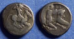 Ancient Coins - Sicily, Gela 490-475 BC, Silver Didrachm