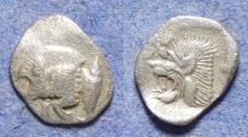 Ancient Coins - Mysia, Kyzikos 480-450 BC, Silver Hemiobol