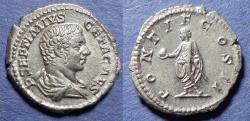 Ancient Coins - Roman Empire, Geta (as Caesar) 198-208, Silver Denarius