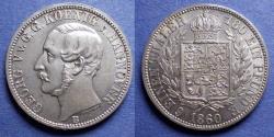 World Coins - Germany, Hannover, George V 1860 B, Silver 1/6 Taler