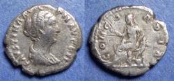Ancient Coins - Roman Empire, Faustina Jr 147-175, Silver Denarius