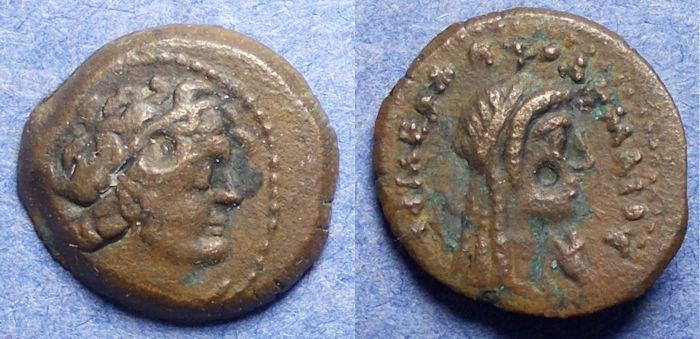 Ancient Coins - Egypt, Ptolemy III 246-221 BC, AE16