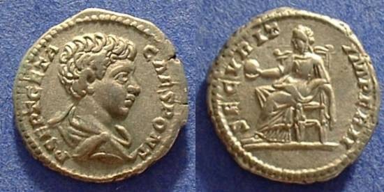 Ancient Coins - Geta (as Caesar) 198-208 Denarius