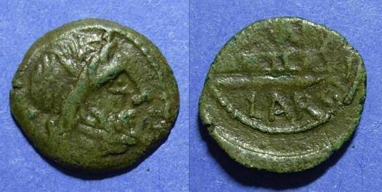 Ancient Coins - Spain, Carteia 100-43 BC, AE21