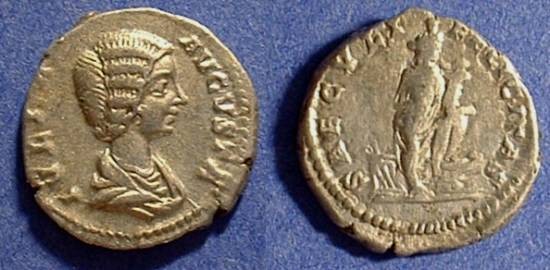 Ancient Coins - Julia Domna 193-217AD Denarius