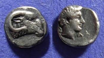 Ancient Coins - Halikarnassos Caria Circa 380 BC – Hemiobol