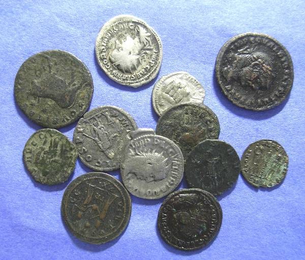 Ancient Coins - 12 Roman Coins 