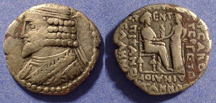Ancient Coins - Parthia Vardanes I 40-47AD Tetradrachm June year 355 (43/4 AD)